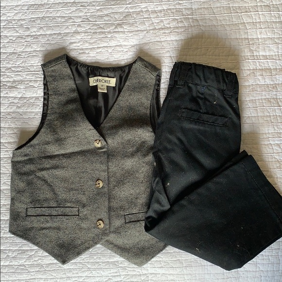 Cherokee Matching Sets Little Boys Dress Pants And Vest Poshmark